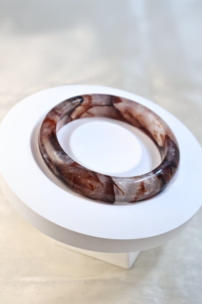 Red Bloom Resin Bracelet Main Image